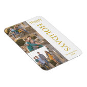 Familie Foto Collage Prettige feestdagen Magnet Magneet (Rechterzijde)