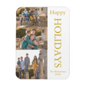 Familie Foto Collage Prettige feestdagen Magnet Magneet (Verticaal)