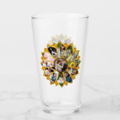 Familie Foto Collage Sunflower 13 Afbeeldingen Eas Glas (Voorkant)