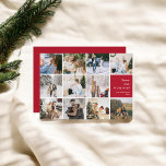 Familie Foto Collage Vrede Liefde Vreugde Kerstmis Feestdagenkaart<br><div class="desc">**Introducing van onze gepersonaliseerde Peace, Love, and Joy Christmas Kaart: Deel de magie van het seizoen** Deze feestdagen, spreid de warmte en vreugde van Kerstmis met onze gepersonaliseerde Peace, Love, and Joy Christmas Kaart. Deze prachtig ontworpen kaart is voorzien van een hartverwarmende 11-vierkante fotocollage lay-out, waardoor u de meest gekoesterde...</div>