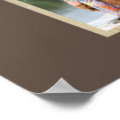 Familie Foto Collage Wood Kijk Lijst Brown Poster (Hoek)