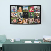 Familie foto Collage zwart, aangepast Spandoek (Beurs)