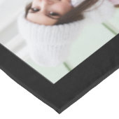 Familie foto Collage zwart, aangepast Tafelkleed (Gekanteld)