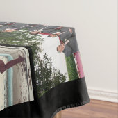 Familie foto Collage zwart, aangepast Tafelkleed (Voorbeeld)