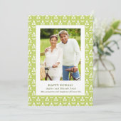 Familie Foto Editable Color Happy Diwali Kaart (Staand voorkant)