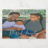 Familie Foto Etiket van de Levensmiddelencontainer (Enkel label)