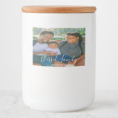 Familie Foto Etiket van de Levensmiddelencontainer (Voorkant)