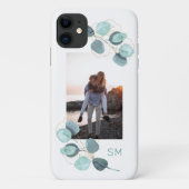 Familie Foto Eucalyptus Botanische monogrammen Case-Mate iPhone Case (Achterkant)