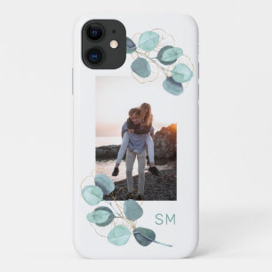 Familie Foto Eucalyptus Botanische monogrammen Case-Mate iPhone Case