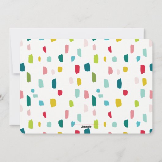 FAMILIE FOTO feestelijke kerst groet bauble rood Feestdagenkaart (Achterkant)