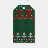 Familie Foto Festief Brei Patroon Cadeaulabel (Achterkant)