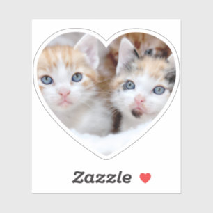 Familie foto foto Heart vorm Sticker