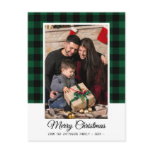 Familie Foto Green Buffalo Pset Merry Kerstry