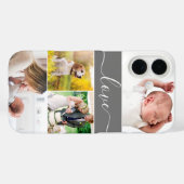 Familie Foto Herinneringen Liefde Script Custom Case-Mate iPhone Case (Achterkant (horizontaal))
