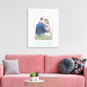Familie Foto House Shape Housewarming Weddenschap  Canvas Afdruk (Insitu (Woonkamer))