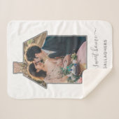 Familie Foto House Shape Housewarming Weddenschap  Sherpa Deken (Voorkant (horizontaal))