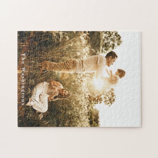 Familie Foto Keepomwille Jigzaag Puzzle Legpuzzel (Horizontaal)