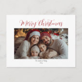  familie foto kerst briefkaart (Voorkant)