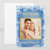  Familie Foto Kerst Kaart (Voorkant / Achterkant)