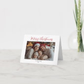  familie foto kerst kaart (Voorkant)