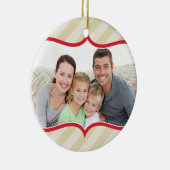 FAMILIE FOTO KERSTMIS ORNAMENT vet heldere streep (Rechts)