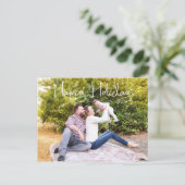 Familie Foto Kerstmis Prettige feestdagen Snowflak Briefkaart (Staand voorkant)