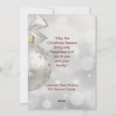 Familie Foto Kerstmis Seizoen Groet Feestdagenkaart (Achterkant)