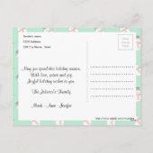 Familie foto Kerstmis thema Feestdagenkaart (Achterkant)