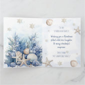 Familie Foto Kustkerstmis Kaart (Binnen)