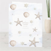 Familie Foto Kustkerstmis Kaart (Achterkant)