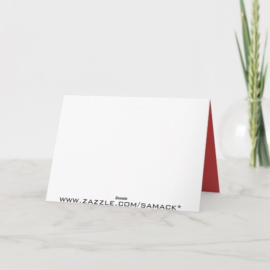 Familie foto Merry Christmas Moose 3 dennen Feestdagen Kaart (Achterkant)