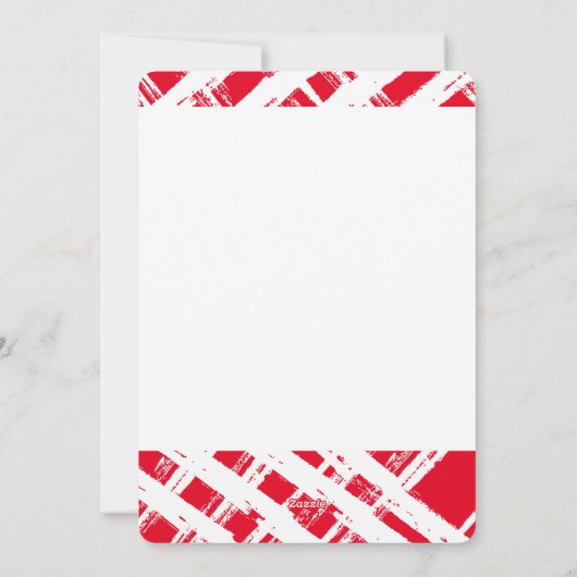 FAMILIE FOTO modern calligrafie overlay navy blue Feestdagenkaart (Achterkant)