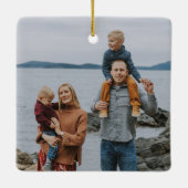 Familie Foto Modern Editorial Travel Keepomwille Keramisch Ornament (Achterkant)