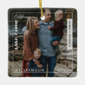 Familie Foto Modern Editorial Travel Keepomwille Keramisch Ornament (Voorkant)