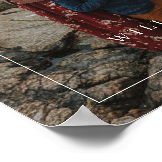 Familie Foto Modern Editorial Travel Keepomwille Poster (Hoek)