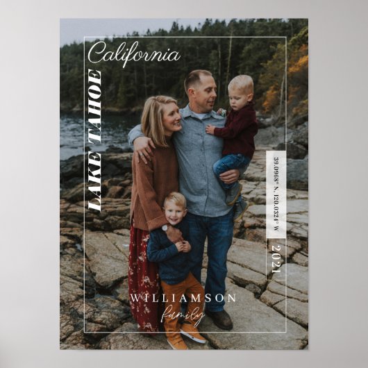 Familie Foto Modern Editorial Travel Keepomwille Poster (Voorkant)