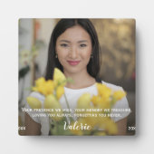 Familie Foto Modern Keepomwille Memorial Fotoplaat (Voorkant)