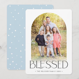 FAMILIE FOTO modern minimalistische boog GEZEGEND Aankondiging