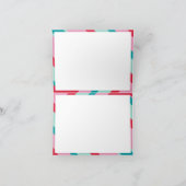 FAMILIE FOTO moderne minimale geometrische rood ro Feestdagen Kaart (Binnen)