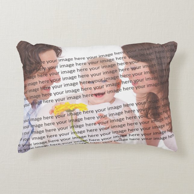 FAMILIE Foto ✨ Mooie Custom Accent Kussen (Voorkant)