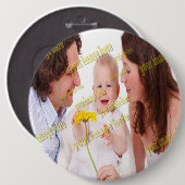 FAMILIE Foto ✨ Mooie Custom Ronde Button 6,0 Cm (Voorkant /achterkant)