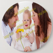FAMILIE Foto ✨ Mooie Custom Ronde Button 6,0 Cm (Voorkant)