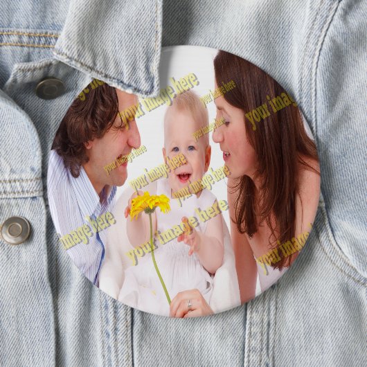 FAMILIE Foto ✨ Mooie Custom Ronde Button 6,0 Cm (In situ)