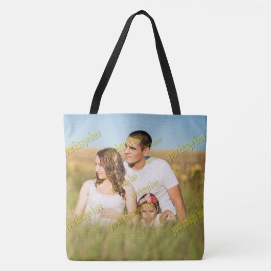 FAMILIE Foto ✨ Mooie Custom Tote Bag (Voorkant)