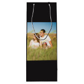 FAMILIE Foto ✨ Mooie Custom Wijn Cadeautas (Achterkant)