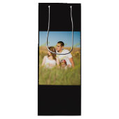 FAMILIE Foto ✨ Mooie Custom Wijn Cadeautas (Voorkant)