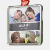 Familie Foto Ornament Collage Kerstmis (Links)