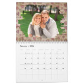 Familie Foto Rustiek Hout 2024 Kalender (Feb 2026)