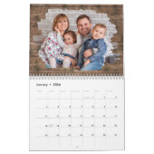 Familie Foto Rustiek Hout 2024 Kalender (Jan 2026)
