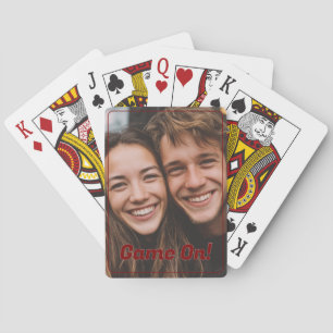 Familie Foto Spelletje Pokerkaarten